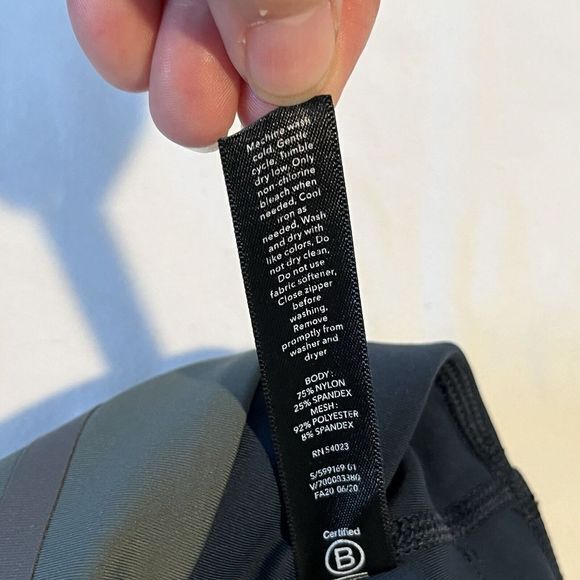 Athleta x Allyson Felix Leggings Blue/Gray Cropped Size L Activewear Gym Train - Picture 13 of 15